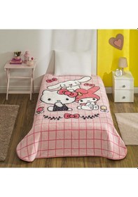 Resim Lisanslı Hello Kitty Friends Tek Kişilik Battaniye 000000001500222950 Çok Renkli 