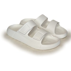 Resim Oregon Shoes Feelup Comfort Taban Eva Erkek Plaj Havuz Deniz Günlük Cırtlı Terlik Ekru 