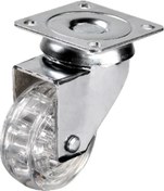 Resim Epilons 301 - 50x20 Mm Şeffaf Makaralı Tablalı Teker 