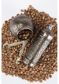 Resim Gaziantep Otantik Kahve Değirmeni Baharat Değirmeni Yük:18cm Eni:6,0cm Ağırlık:450gr 