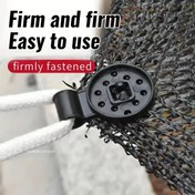 Resim 50/100/150/200 Adet Sağlam Çıkarılabilir Güneşlik Ağı Klipsleri - Sera, Çit, Çadır ve Dış Mekan DIY Projeleri için Yeniden Kullanılabilir Ayarlanabilir Kancalar (Siyah), Ağ Bağlama Klipsleri 