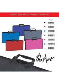 Resim Pro Art Fermuarlı Teknik Resim Çantası 37 x 54 CM Mavi 