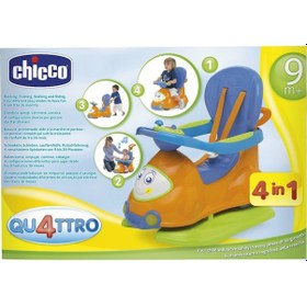 Resim Chicco Yeni Quatro 4İn 1 Gezi Yürüme Arabası Orange 