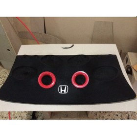 Resim Honda Civic Fd6 2007 2012 4"lü Oval Hoparlör Pandizot Polyesterli Kabartmalı Portlu 
