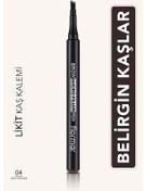 Resim Flormar Brow Micro Filler Fırça Uçlu Likit Kaş Kalemi 004 Deep Brown 