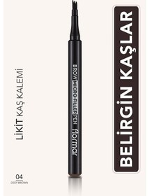 Resim Flormar Brow Micro Filler Fırça Uçlu Likit Kaş Kalemi 004 Deep Brown 