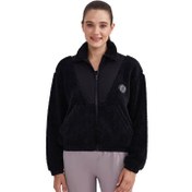 Resim Skechers Outdoor Fleece Half Zip Sherpa Kadın Siyah Sweatshirt 