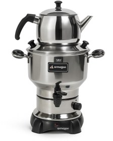 Resim Armağan Çay Semaveri & Çay Makinesi - Siyah Aksam - Özel Seri - 3,5 Litre Su Haznesi 