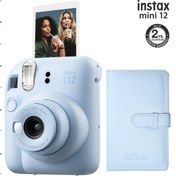 Resim Fujifilm Instax Mini 12 Pembe Fotoğraf Makinesi ve 96'lı Laporta Albüm Seti Fujifilm