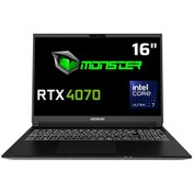 Resim Monster Tulpar T6 V2.1.1 Core Ultra 7 155H 16 GB RAM 1 TB SSD 8 GB RTX 4070 Windows 11 Home 16\ WQXGA 240 Hz Taşınabilir Bilgisayar 