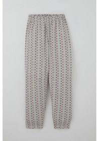 Resim Breeze Kız Çocuk Pijama Takımı Renkli Puantiye Desenli 4-8 Yaş, Açık Gri Melanj Açık Gri Melanj 