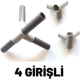 Resim Bez Dolap Bağlantı Aparatı Kurulum İçin 15 Adet 4 Girişli 