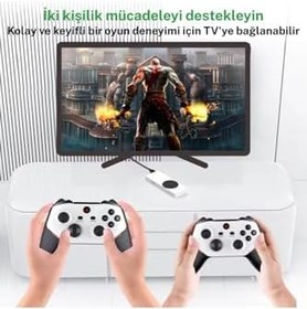Resim Vooka Retro Tv Bağlantılı Oyun Konsolu – 2 Kablosuz Kol, Dahili 4K Hd Konsol, 10.000+ Oyun, Gta 