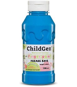 Resim ChildGen 350 ML Mavi Süper Yıkanabilir Parmak Boya 