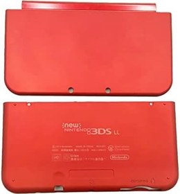 Resim Yeni New3DS XL Kılıf Buzlu Kabuk Kapak Levhası Kırmızı Renk Değişimi, Nintendo Yeni 3DS XL LL New3DSXL Elde Taşınır Oyun Konsolu, Üst ve Alt Mat Muhafaza A/E Ön Plaka Kapak Plakaları 2 Parça 
