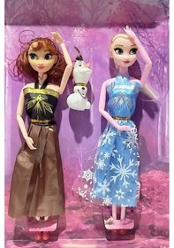 Resim Fashıonx Elsa Anna Ve Olaf 2'Li Oyuncak Bebek Seti 