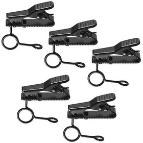 Resim Jeemson Andoer Ey-j03 5 Adet Metal Mikrofon Klaspı - 6mm Çaplı, Yaka/bant Cebine Tutucu Andoer Poşetli 