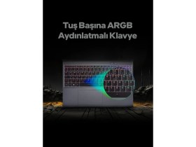 Resim Game Garaj Slayer R7T-5050 C2 Amd Ryzen 7 8840HX 32GB Ram 1tb SSD RTX5050 16" Qhd+ 180Hz IPS Freedos Gaming Laptop 