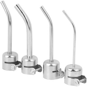 Resim Moveevo Uzunluklu Dirsekli 4'lü Isı Topu Ucu Seti - 850/852/950 Ve Hava Pompa Tipi Isı Topları İçin Alüminyum Uçlar 