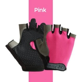 Resim Pengfushop5 Pembe Stil S Beden Unisex Parmaksız Eldivenler Kaymaz Sıkı Şok Emme Aşınma Mitten Doğa Sporları Binme Erkek Eldivenleri Guantes Invierno Mujer (Yurt Dışından) 