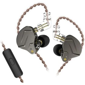 Resim KZ ZSN Pro Hibrit Sürücü In Ear Monitör IEM Kablolu Kulak İçi Oyuncu Kulaklık Mikrofonlu Uyumlu 