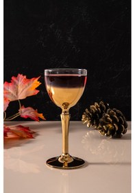 Resim Mest Hudson 6 Adet Titanyum Gold Kahve Yanı Su Bardağı Takımı - 165 Cc Titanyum Gold 