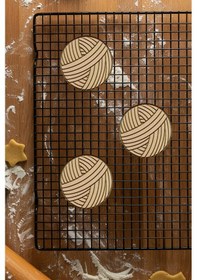 Resim Yumak Kurabiye Kalıbı, Hamur Şekillendirici, Bisküvi Kalıbı, Kolay Kesim Ucu Beyaz 