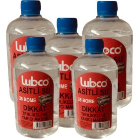 Resim Lubco Asitli Su Akü Asidi 500 ml 5 Adet 