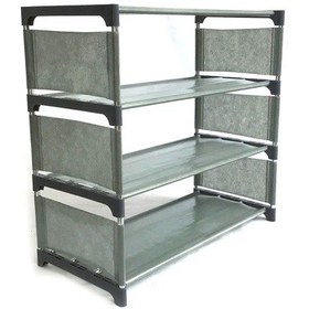 Resim Geeroyoo 4 Katlı Ayakkabı Rafı - Sağlam Metal Çerçeveli, Çok Renk Seçenekli Pratik Depolama Ünitesi 