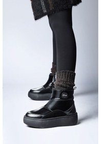 Resim Jump 60129 Suya Dayanıklı Kaydırmaz Taban Siyah Kadın Kar Botu Siyah 