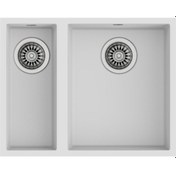 Resim Teka Square 560 Tg Tezgah Altı Beyaz Granit Eviye 