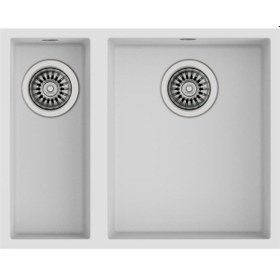 Resim Teka Square 560 Tg Tezgah Altı Beyaz Granit Eviye 