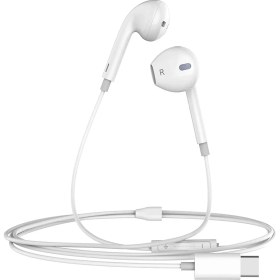 Resim HP-6070 Type-C Kulakiçi Telefon Kulaklık Beyaz 