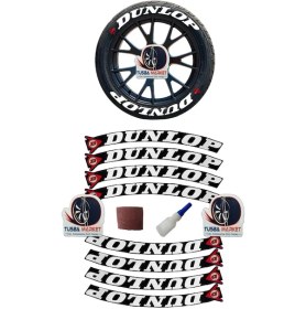 Resim Nk Motors Üniversal Motorsiklet Lastik Yazısı Dunlop 