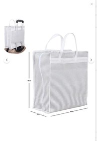 Resim Çizgili Çok Amaçlı Valiz Üstü Seyahat Ve Ayakkabı Düzenleyici Çanta 38x33x20 Cm Beyaz - Gri 