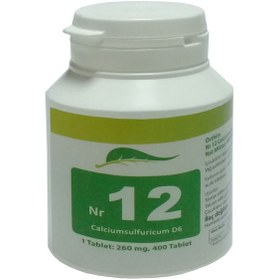Resim Schüssler Dr. Tuzları Nr.12 Calciumsulfuricum 400 Tablet 