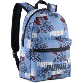 Resim Puma Phase Aop Small Çocuk Mavi Günlük Stil Sırt Çantası 09132404 