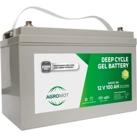 Resim Agromot 12V 100 Ah Jel Akü Deep Cycle Nano Carbon Battery 
