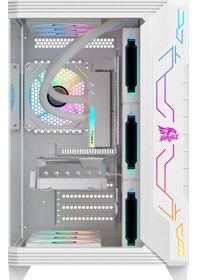 Resim Gameagle Storm Bilgisayar Kasası / 850w + 80 Power / 360 Mm Sıvı Soğutma Dereceli Beyaz 