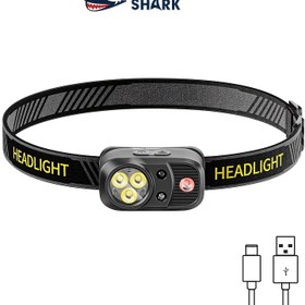 Resim 1 adet SMILINGSHARK TD0202 Mini Hareket Sensörlü Kafa Lambası, Süper Parlak LED Çalışma Lambası, Şarj Edilebilir Hafif Kafa Lambası, Açık Kamp, Koşu, Balıkçılık, Okuma, Binme için 