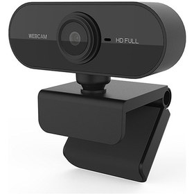 Resim Jeemson Siyah Usb 2.0 1080p Webcam - Klemli Montaj, Mikrofonlu, 1.3m Kablolu, Plug & Play - Video Konferans, Canlı Ders, Yayın İçin 