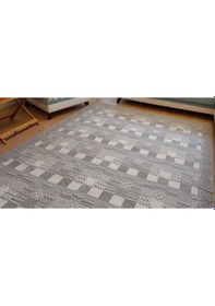 Resim Algelsineve Nordik Denge Geometrik Modern Halı Örtüsü Gri 