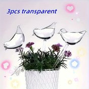 Resim 3 adet/6 adet Kuş Şeklinde Otomatik Sulama Damlacıkları - Saksı Bitkileri, Çiçekler ve Bonsai için Şeffaf Plastik Kendi Kendine Sulama Cihazları | Gerçekçi Kuş Tasarımı ile Kullanımı Kolay Damlama Sulama Araçları, Düzenli Bitki Nemlendirici, Bitki Sulama Cihazları, Bonsai Bakımı, Dekoratif Bahçe Aksesuarı, Dayanıklı Plastik Yapı 