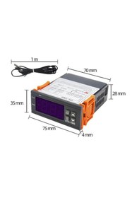 Resim Hatfon Elektronik Stc-1000 AC 110-220V 10a Lcd Ekran Sıcaklık Kontrol Termostatı Ntc Problu 