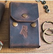 Resim Sumerian Leather Craft Klasik Deri Sigara Kılıfı Kahverengi 