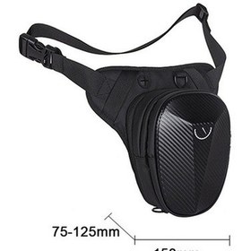 Resim Pazly Su Geçirmez Motosiklet Çantası - Bel, Göğüs, Yağ Kutusu İçin Çok Amaçlı Taşınabler Bagaj Siyah Siyah 