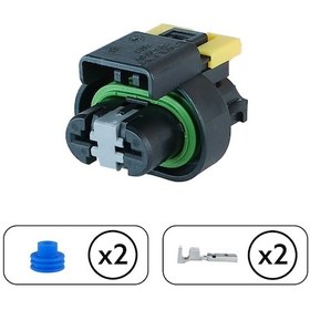 Resim Fan Motor Soketi Siyah 2 Pin Kablosuz 