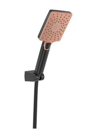 Resim Monavit Mega Brown Black Mafsallı Askılı El Duş Takımı Mvt3465 Diğer 