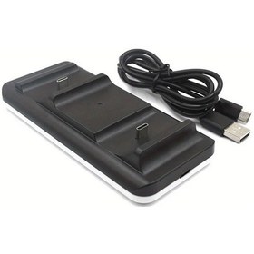 Resim Sunshine022 Ps5 2 Usb-c Hızlı Şarj İstasyonu Siyah Oyun Kumandası Şarj Dock 