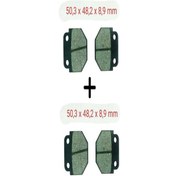 Resim 125kt Uyumlu Ön Fren Disk Balatası 2 Set 2 Set 